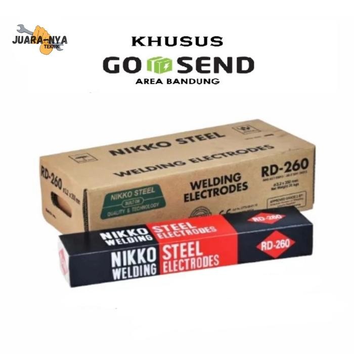 Import Kawat Las Nikko RD 260 2.0mm - 4.0mm 5kg Termurah