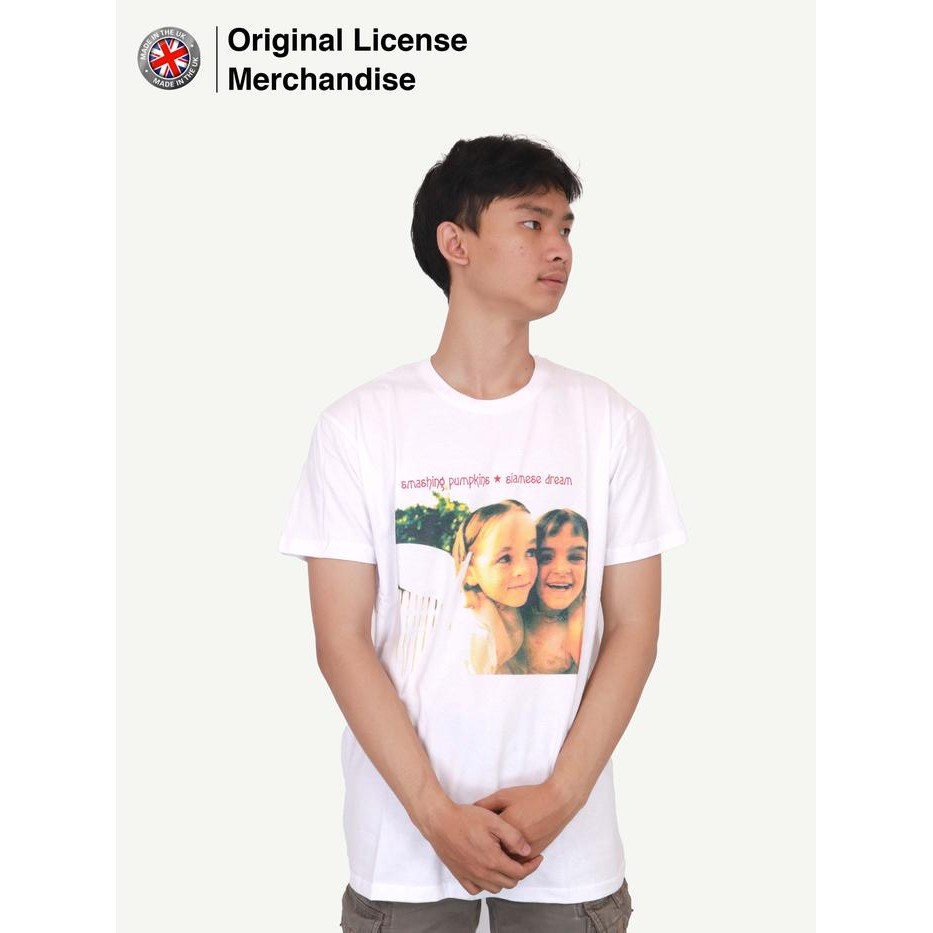 Kaos Band SMASHING PUMPKINS Import PHD Original White Siamese Dream new