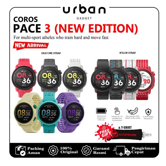 Coros PACE 3 GPS Running Sport Watch GPS Smartwatcth