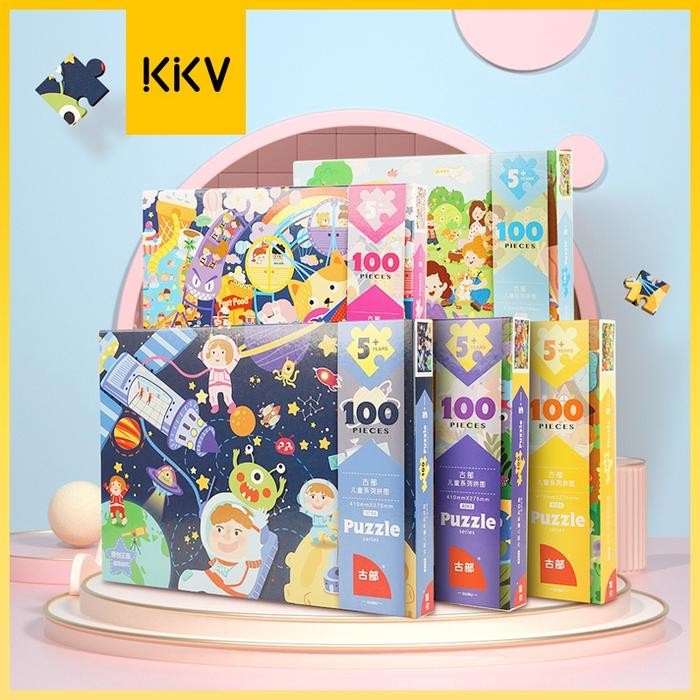 KKV - MAINAN PUZZLE 100 PCS BERBAGAI TEMA UNTUK KREATIFITAS ANAK