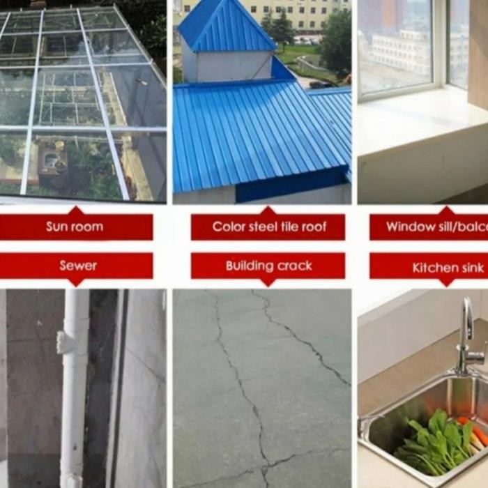 7mu4- Lakban Anti Bocor Waterproof - Tambal Atap Toren - Lem Pipa Bocor 30Cm