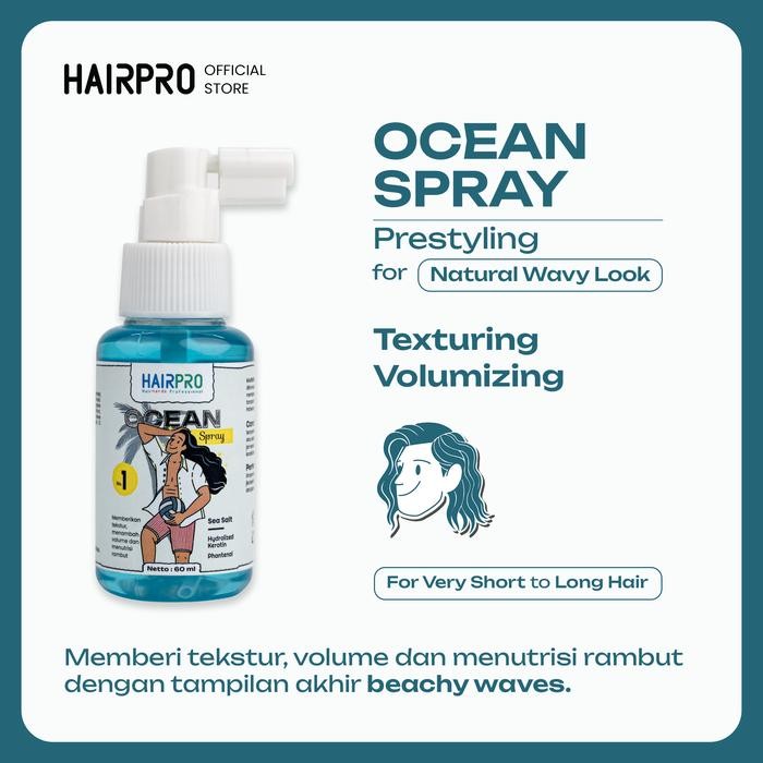 f6zf- Hairnerds Professional - Ocean Spray / Sea Salt / 60 Ml + Hair Paste
