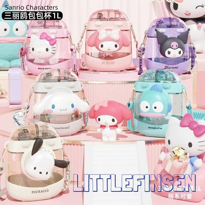 BOTOL SANRIO ORIGINAL TEGUK DAN SEDOT/BOTOL SANRIO ORIGINAL TRITAN