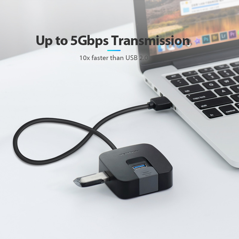 Vention USB Hub 3.0 Multi USB Splitter 4 Port  for Laptop USB Flash Drive Mouse Keyboard  Adapter US