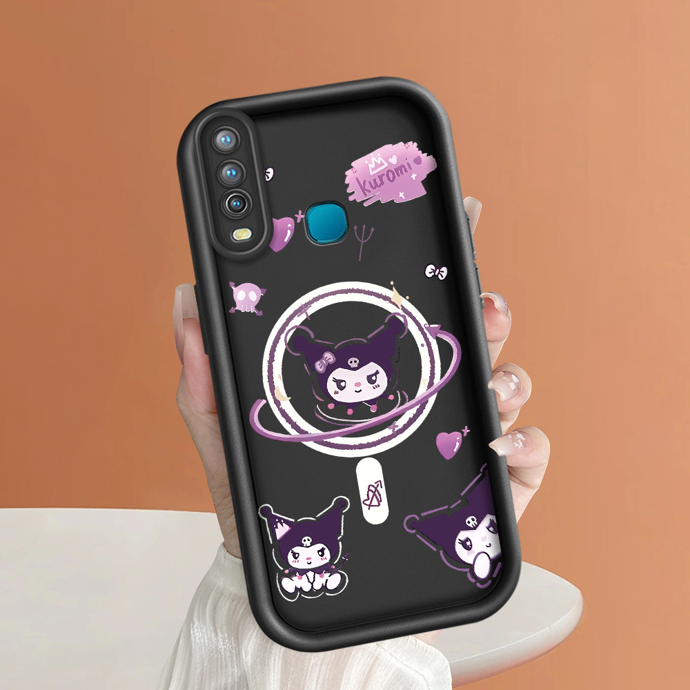 Casing Hp Untuk VIVO Y12 Y15 Y17 1902 Phone Kesing Softcase Kartun Ungu Case DLJ C8 5321 Manis