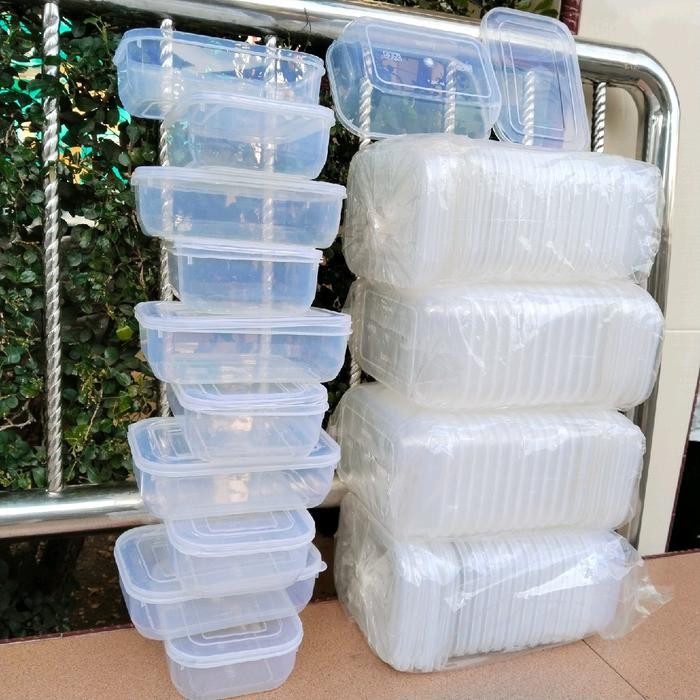 Do- 12 Pcs Box Plastik / Tepak / Kotak Plastik Bening 850 ml