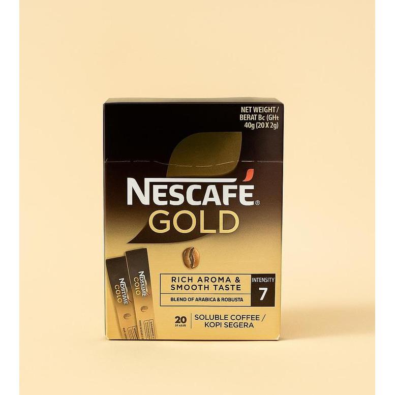 Nescafe Gold Sachet Box Intensity 7 isi 20 Sachets