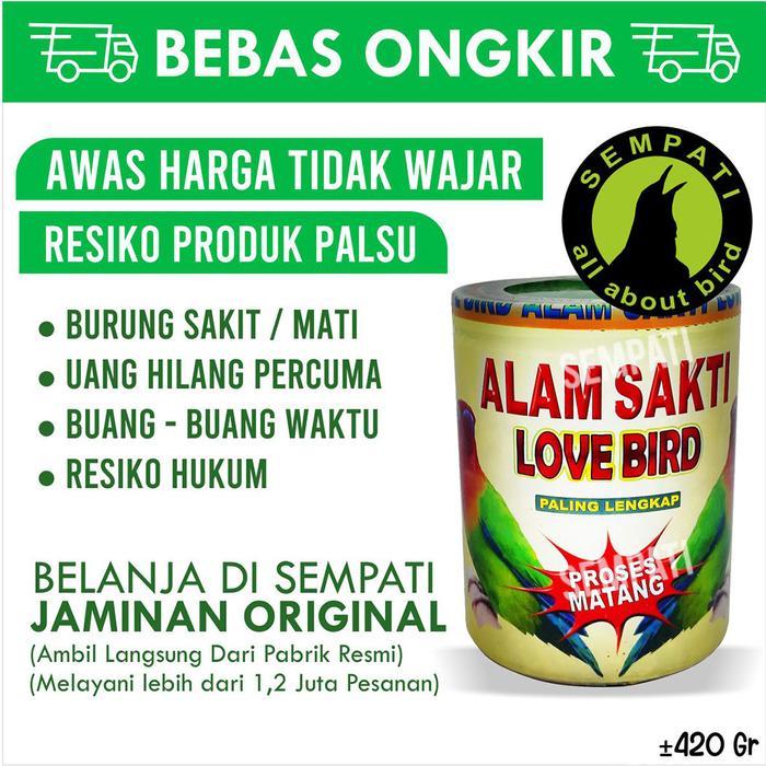SEMPATI Pakan Burung Lovebird Pakan Alam Sakti Fighter