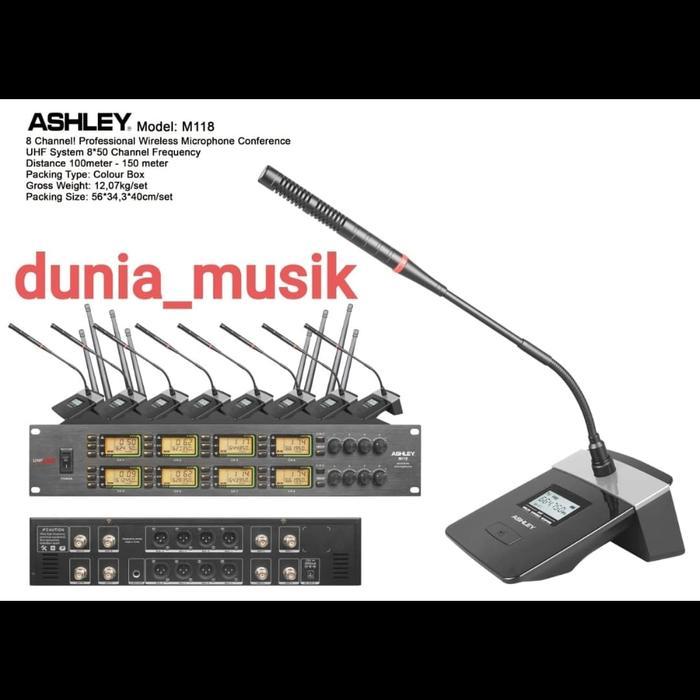 TERBARU MIC MEJA WIRELESS ASHLEY M118 M118 ORIGINAL