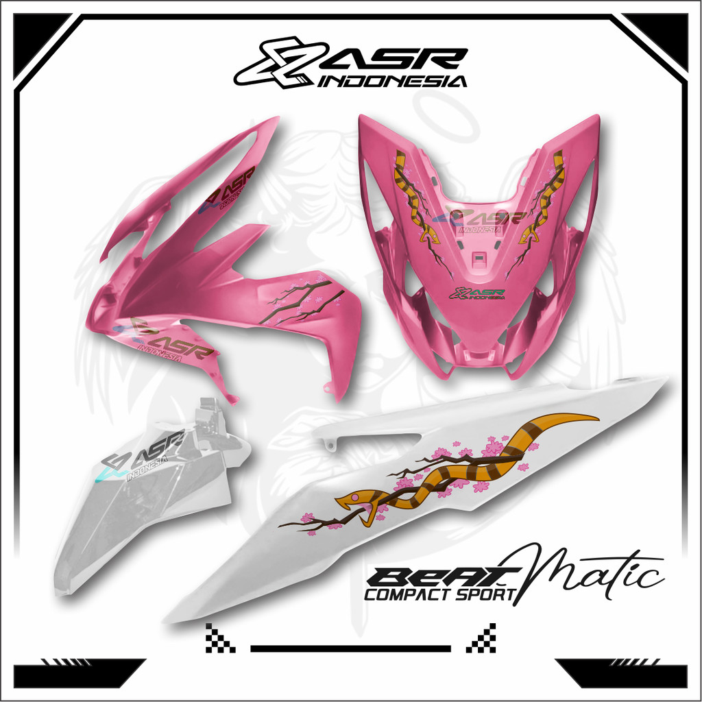 STRIPING TRANSPARAN HONDA BEAT ESP ULAR LIVERY MOSTWANTED