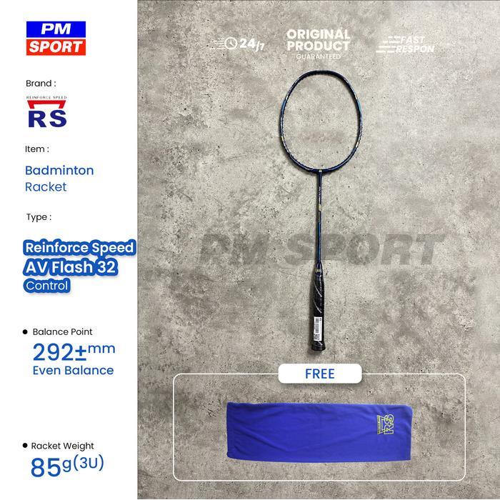 Raket Badminton Bulutangkis RS Reinforce Speed AV Flash 32 Control Original