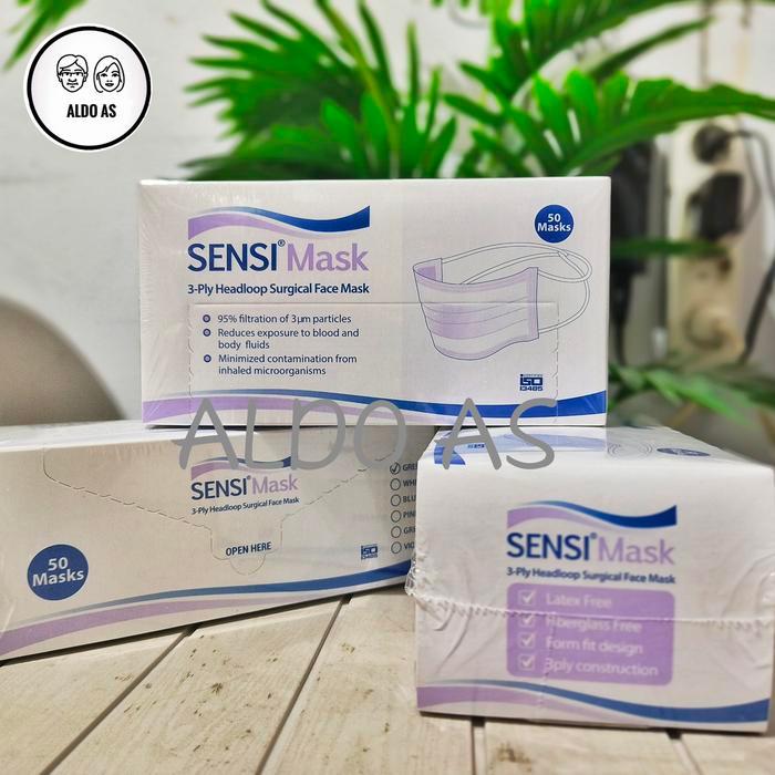 MASKER SENSI HEADLOOP 3 PLY MEDIS 50PCS