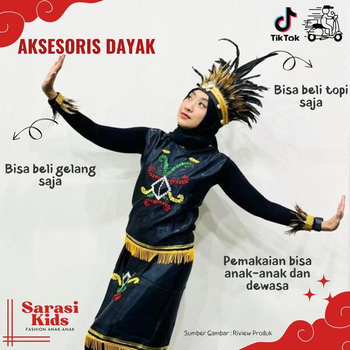 topi adat dayak etnik dayak topi bulu dayak aksesoris kepala bulu dayak topi papua topi kalimantan