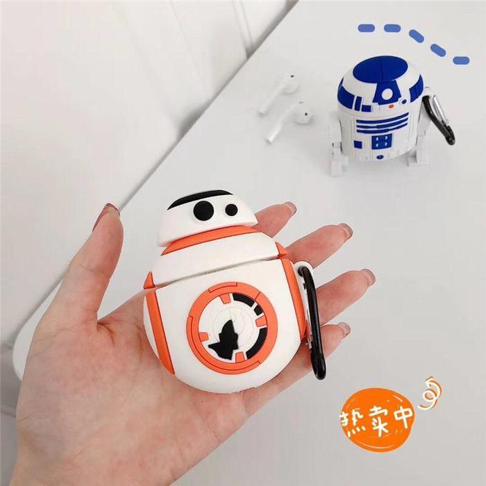 AIRPODS 1 2 3 PRO Star Wars BB-8 R2-D2 Soft Case Silicon