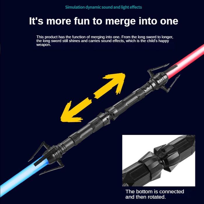 Mainan Edukasi Anak Pedang Starwars Lightsaber Rgb Laser Sword Pedang