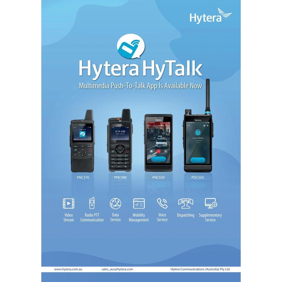 Bundle HT dan Akun Hytera Hytalk App POC PNC370 PNC380 User Dispatch - PNC380+VPTT