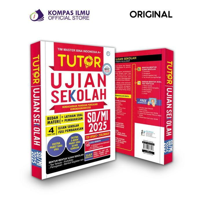Buku Ujian Sekolah SD 2025 - Tutor Ujian Sekolah SD/MI 2025 TERBARU