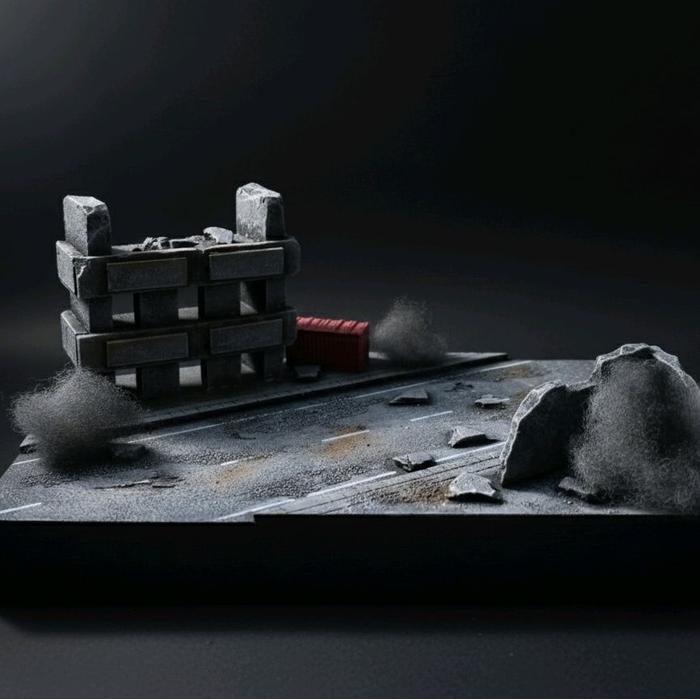 HOT SALE DIORAMA BASE GUNDAM HG / MG CITY DESTROY TERMURAH