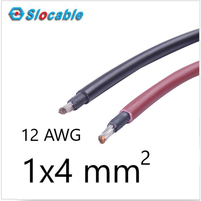 TERBAIK Slocable H1Z2Z2-K Solar Panel Cable Kabel Panel Surya 4 mm2 12 AWG