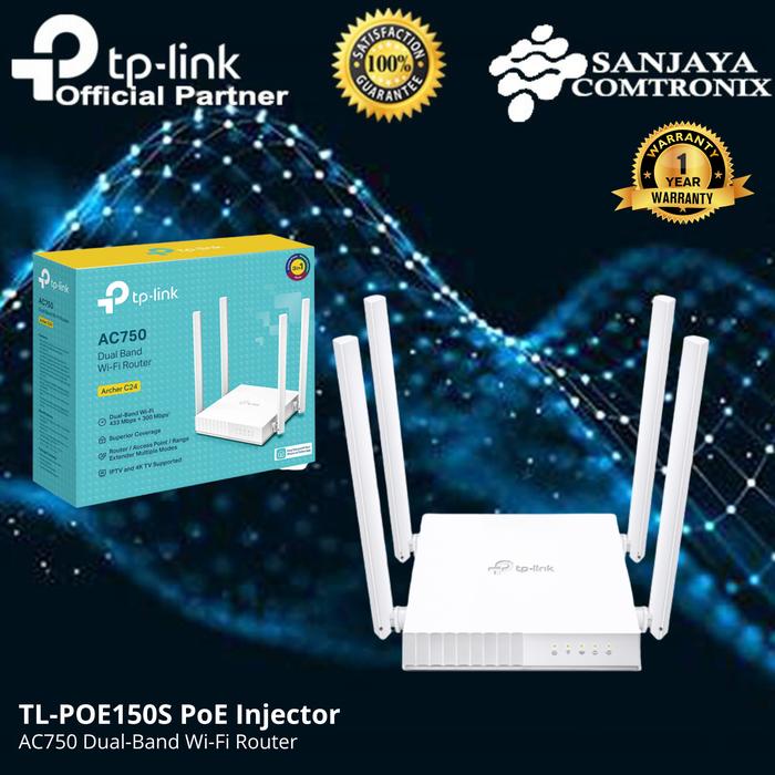 Tp-Link Archer C24 Ac750 Dual-Band Wi-Fi Router Tp-Link