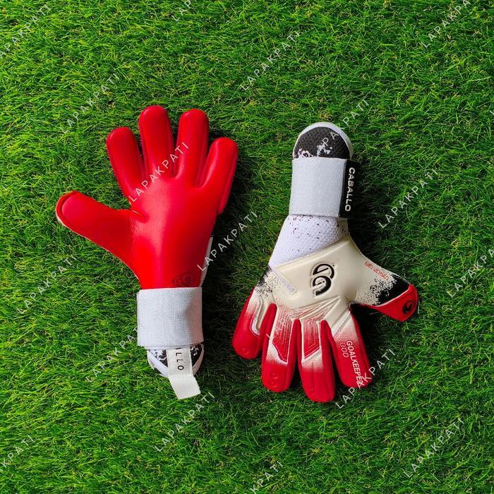 Premium Terbaru Goalkeeper Goo Caballo Red 2026 By Pgs Pro Sarung Tangan Kiper Original Termurah