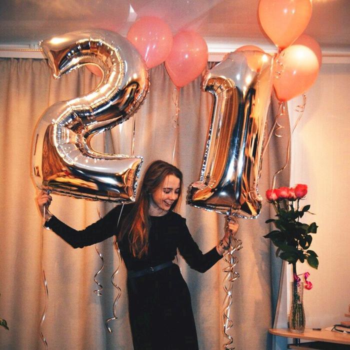 Balon Angka Jumbo Silver 80 Cm / Balon Angka Silver Jumbo 80 Cm