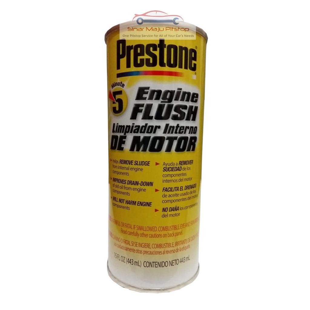 Terlaris Flush Oli / Pembersih Mesin / Ganti Oli - Prestone Engine Flush 443 Ml