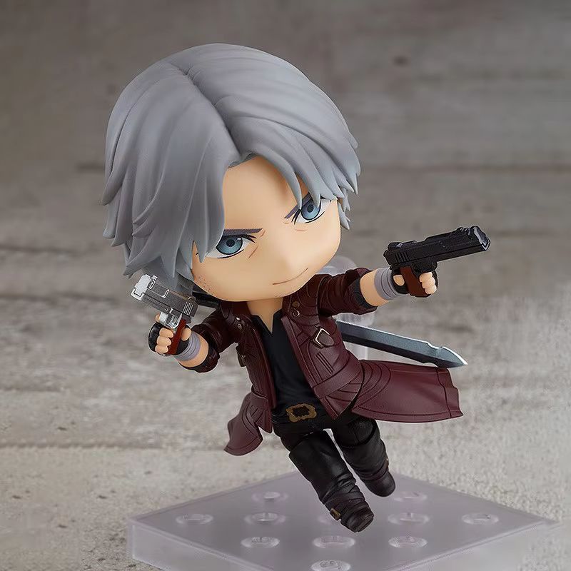 New DmCDevil May Cry Dante Nendoroid #1233 Demon Hunter Action Figures Model Interchangeable Face