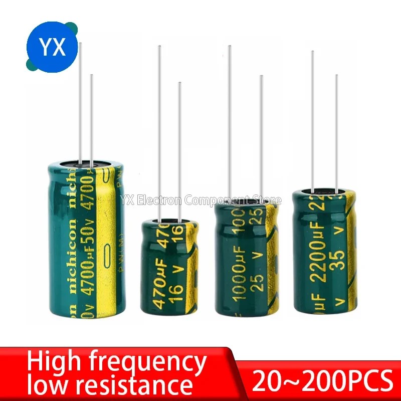 High Frequency Capacitor 6.3V 10V 16V 25V 35V 50V 400V 450V 22UF 47UF 100UF 220UF 330UF 470UF 680UF