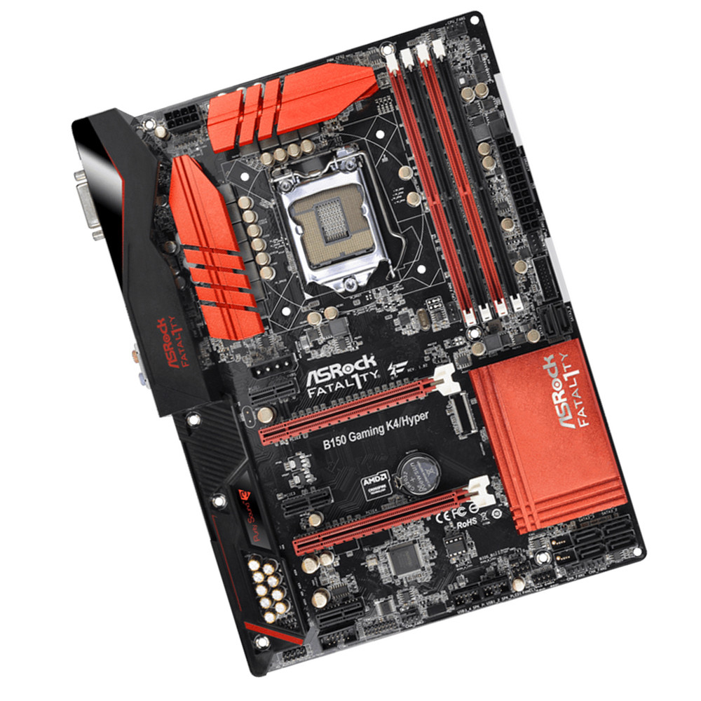 ASROCK B150 GAMING K4/HYPER Motherboard Intel B150 64GB DDR4 LGA 1151 Support i7-6700K i5-6600K