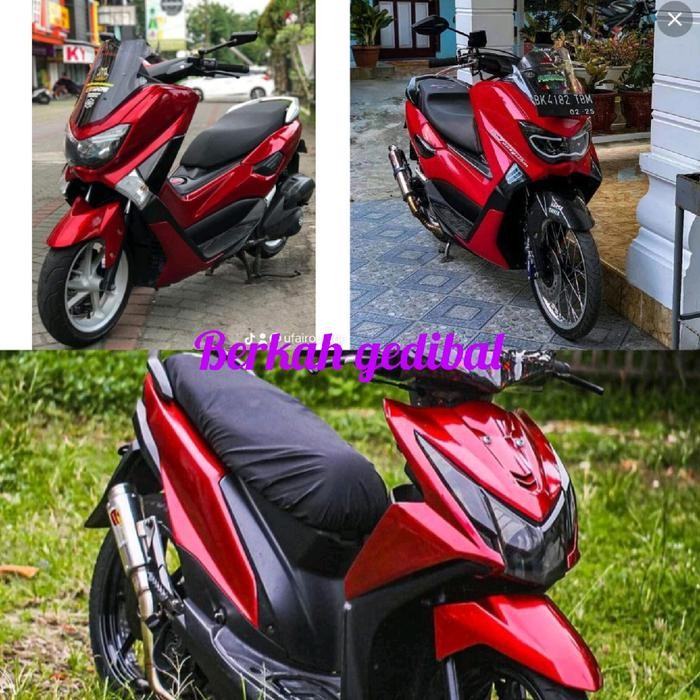 skotlet motor merah candy dan crom (TERBAIK) (TERBARU) (TERMURAH)