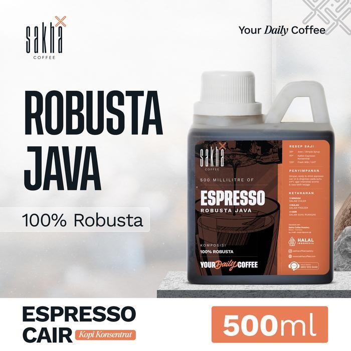 

oW.galiban - Espresso Cair Robusta 500ml Konsentrat Kopi Murni Asli