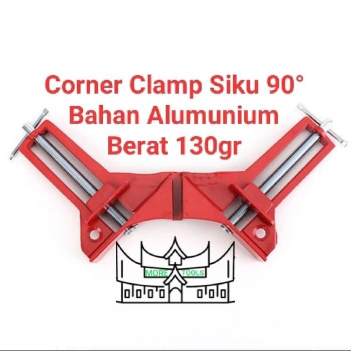 Corner Clamp Klem Sudut Siku 90 Derajat Alumunium 130gr