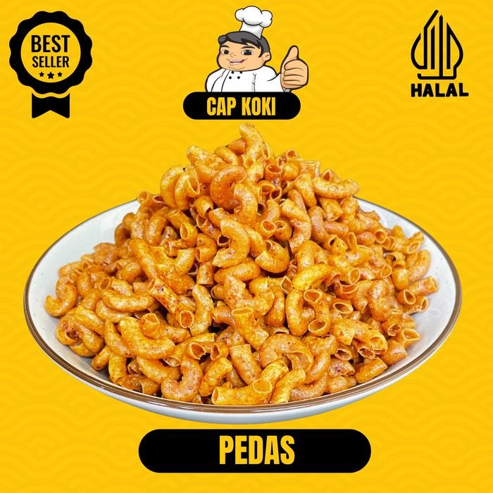 

1 KG MAKARONI RENYAH KRIUK CIKRUH CAP KOKI