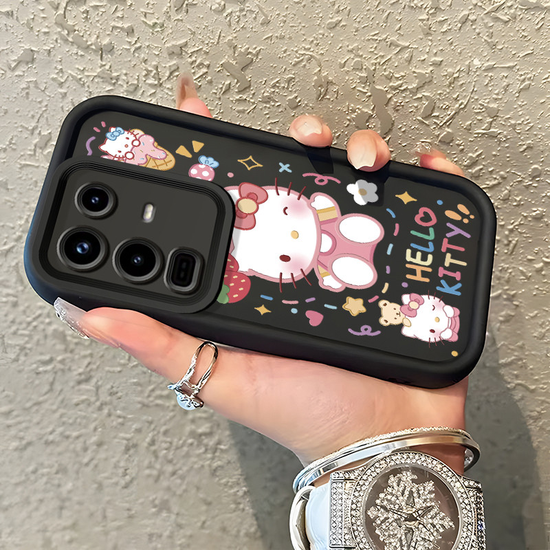 Casing Hp Untuk Infinix Note 50 4G Note 50 Pro 4G Case Casing Kartun Strawberry pola HP Kasing Silik