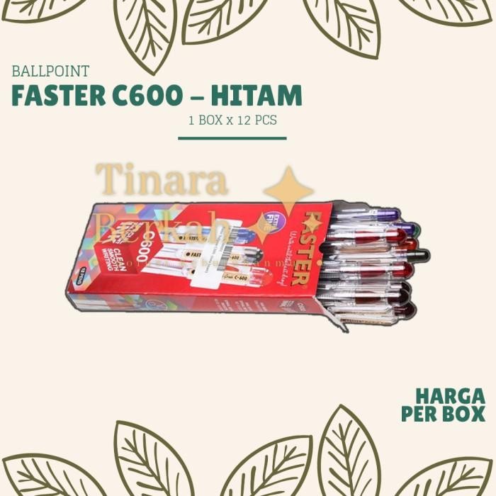 

NEW PRODUK PULPEN FASTER C600 BALLPOINT PEN / PENA PEN 0.7MM / 1 BOX ISI 12 PCS WARUNG ARA67