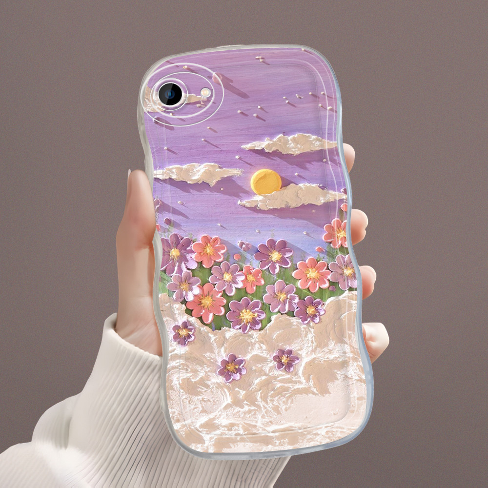 Casing Hp Untuk VIVO Y53 Y53i 1606 Case Softcase Kesing Soft Cassing Bunga 4132