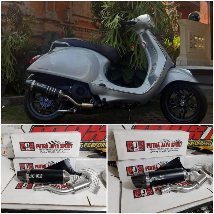 Knalpot Custom Polini Evo Untuk Semua Jenis Vespa Matic ( Pnp )