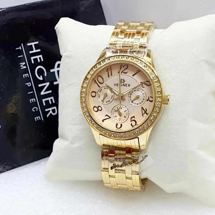 Jam Tangan Wanita Hegner Original 401 Chrono Aktif