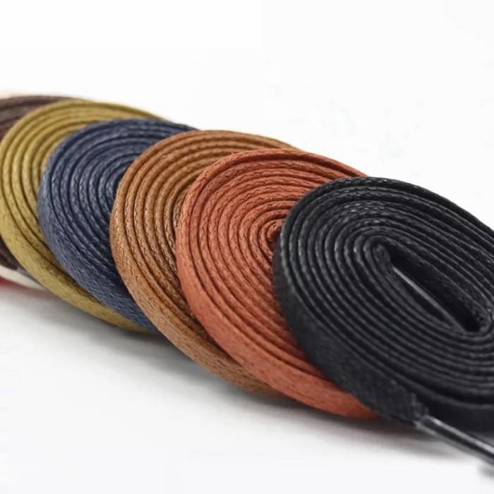 Tali Sepatu Lilin Gepeng Shoelace Wax Gepeng Pipih Sneakers Converse