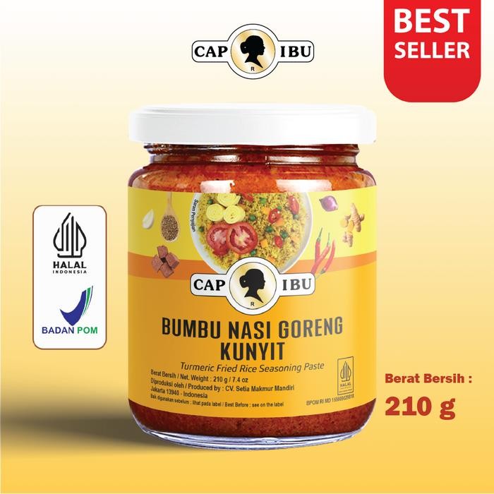 

TERMURAH CAP IBU Bumbu Nasi Goreng Kunyit 210gr READY STOCK