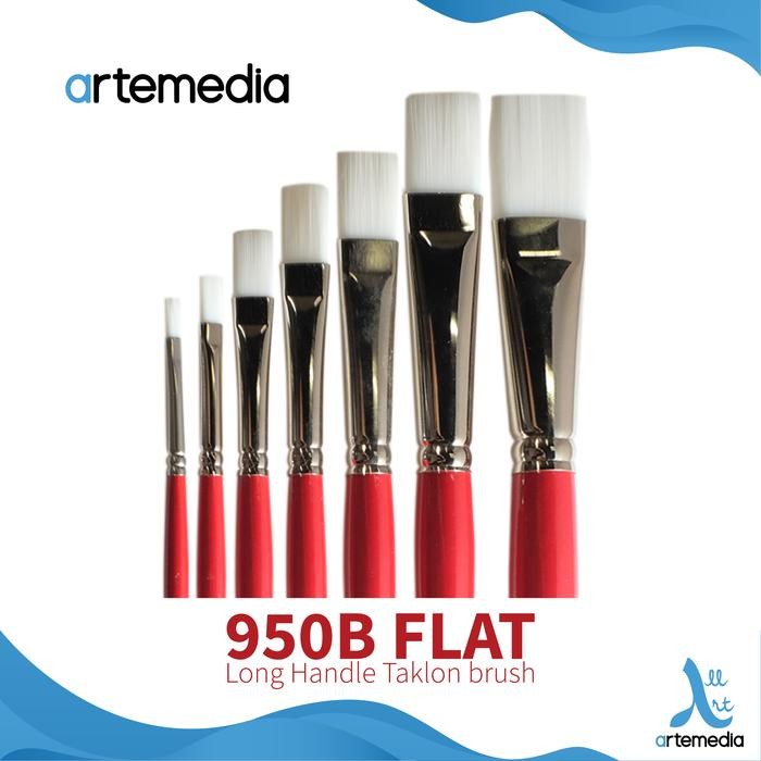 

Pilihan- Arte Red 950B Flat White Taklon Brush