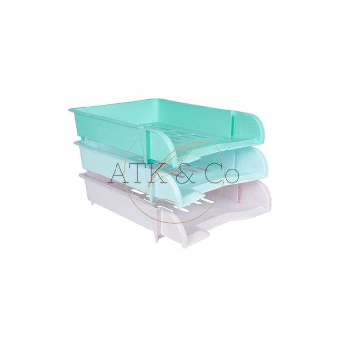 

RAK KERTAS DOKUMEN PLASTIK PASTEL - DOCUMENT TRAY 3 SUSUN JOYKO DT-900