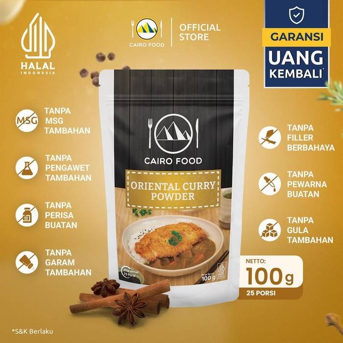 

ASLI Bumbu ental Curry Powder Sehat Tanpa MSG, 100% Rempah MurniCoFood - 100 gram READY STOCK