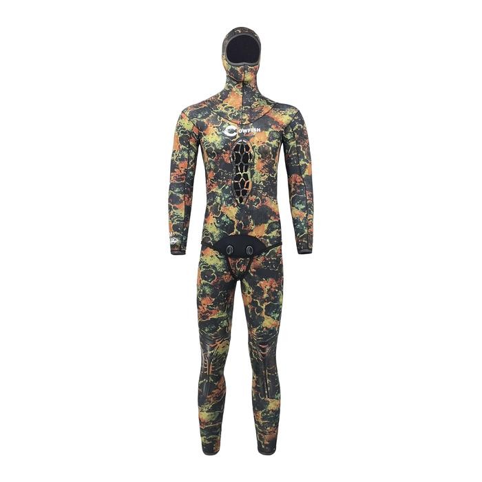 COWFISH 5MM Wetsuit SETELAN Camo Scuba Diving Neoprene MKW-1802