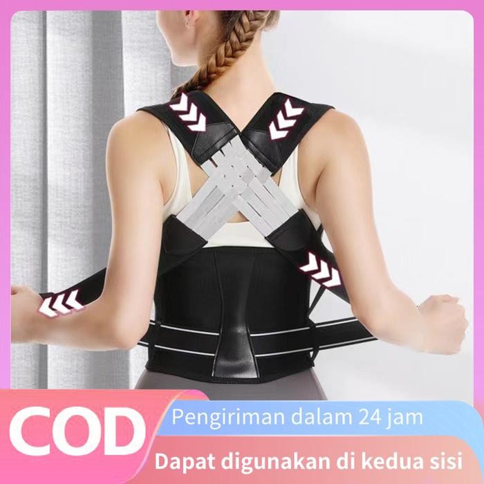 Korset Punggung Bungkuk Posture Corrector Wanita Back Support Pelurus Punggung Bungkuk Alat Terapi