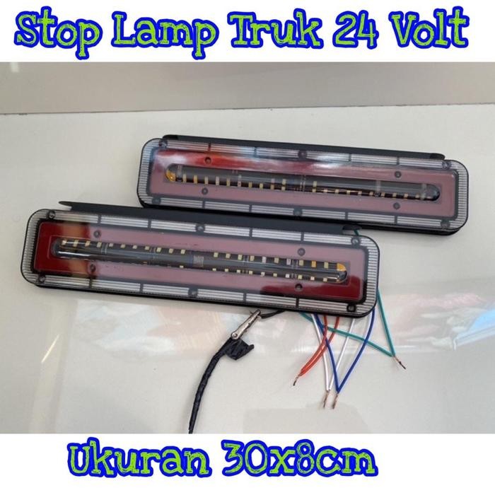 Stop Lamp Lampu Belakang Truk 24 Volt Model Variasi Kotak