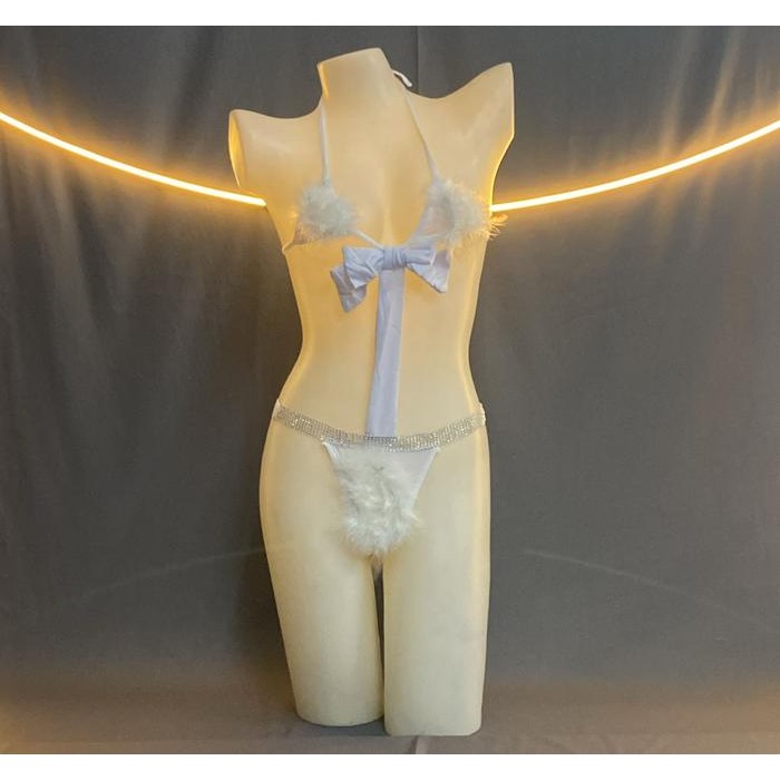 Cosplay Kostum Kucing Baju Kostum Kucing Bulu Lingerie - busana wanita