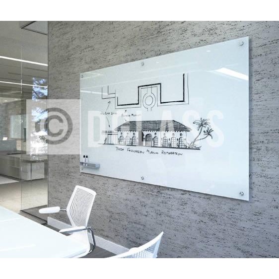 

Magnetic Glassboard / Papan Tulis Kaca Magnet Uk 120 X 300