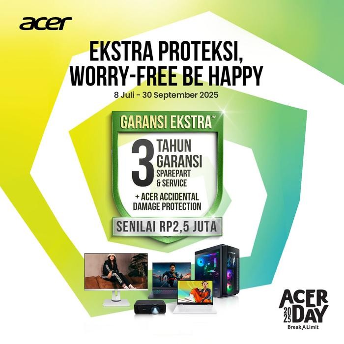 Pilihan- Acer Nitro V 15 Geforce Rtx 3050 - Ryzen 5 6600H 16Gb 512Gb 165Hz